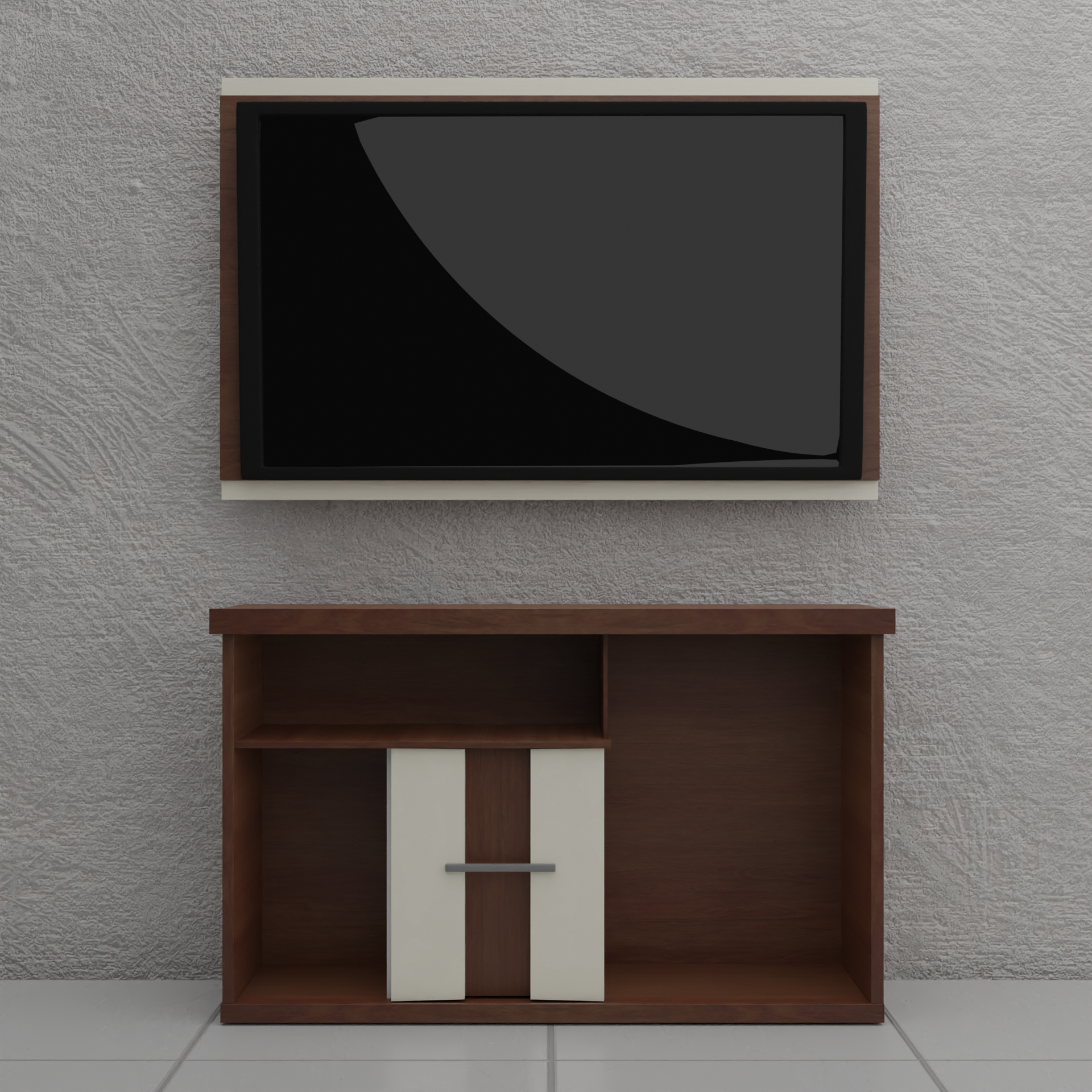 Realistic TV Stand in Blender preview image 1